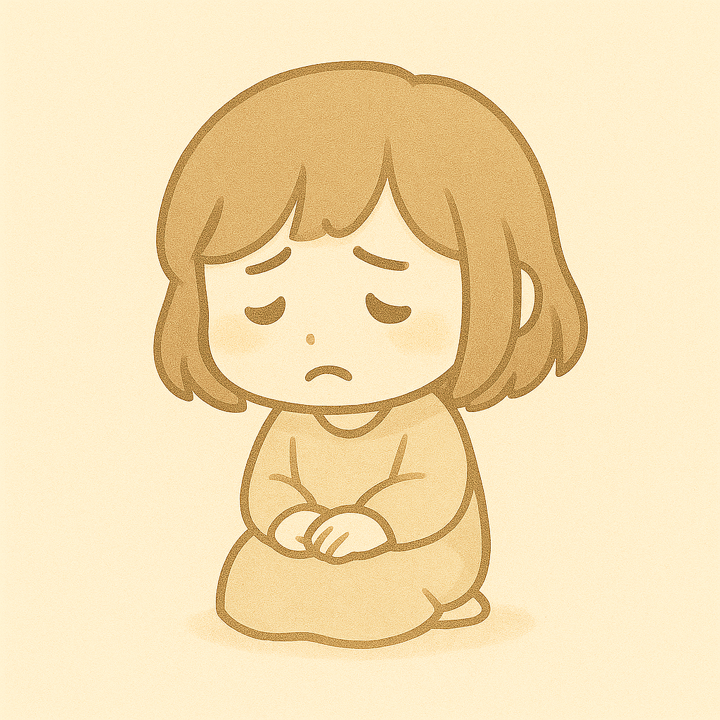 悩むマヨちゃん