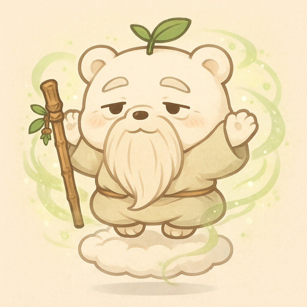 説明するクマ仙人