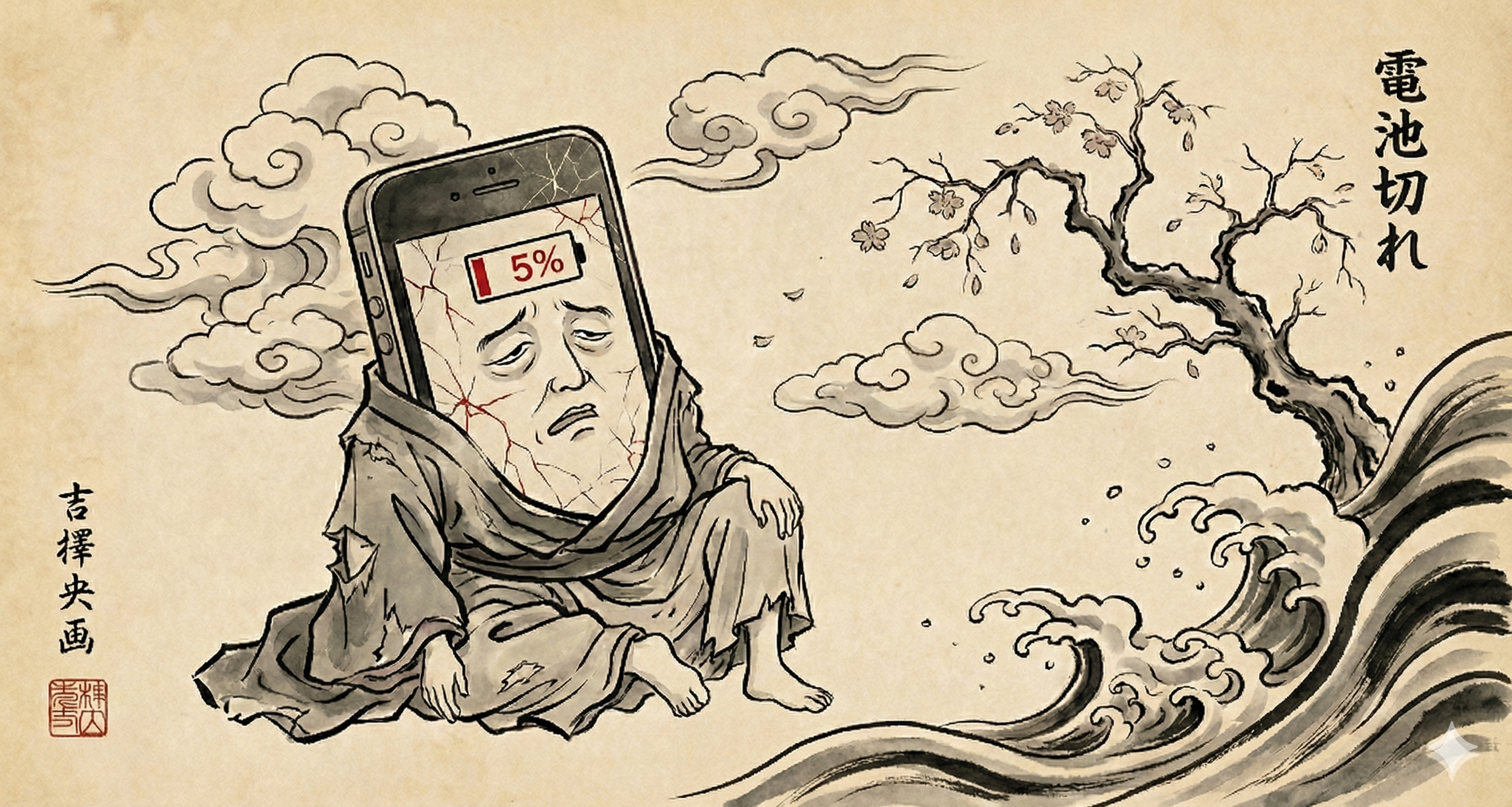 スマホのバッテリー切れ